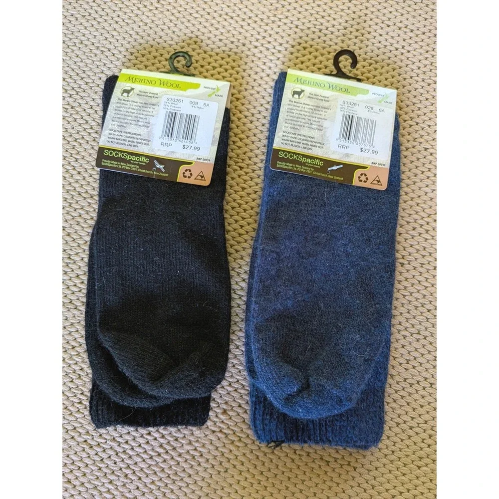 SOCKSpacific Merino Possum Socks Unisex 6-10 Comfort Top New Zealand Compress